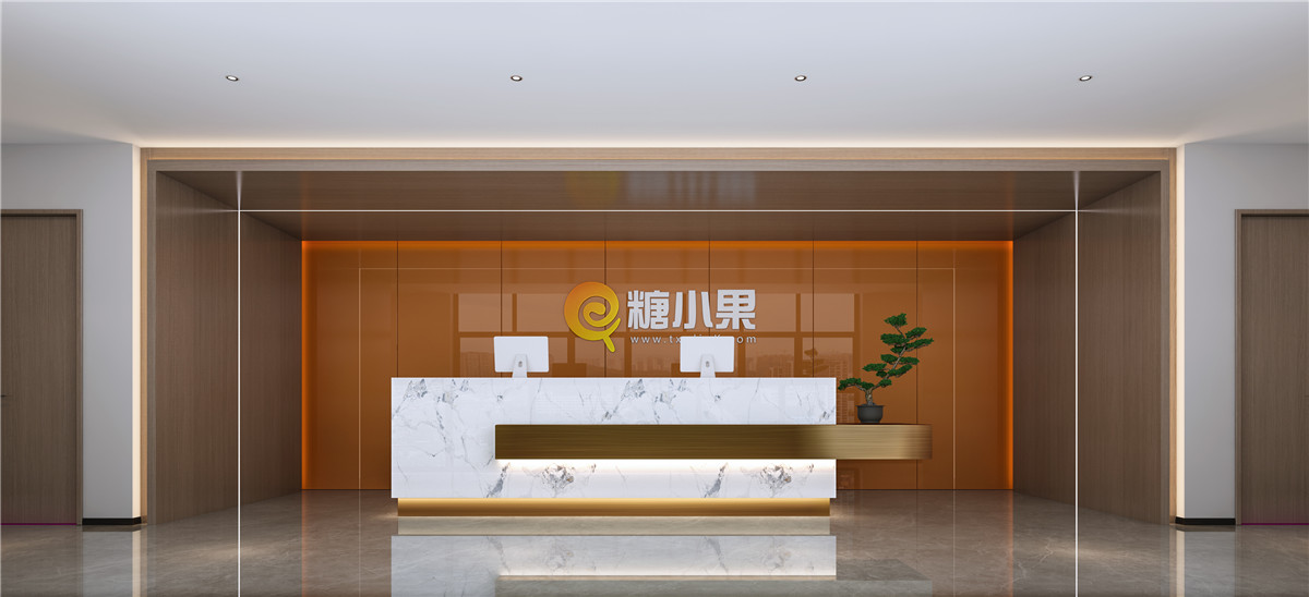 鄭州糖小果科技公司|辦公設(shè)計方案|案例效果圖